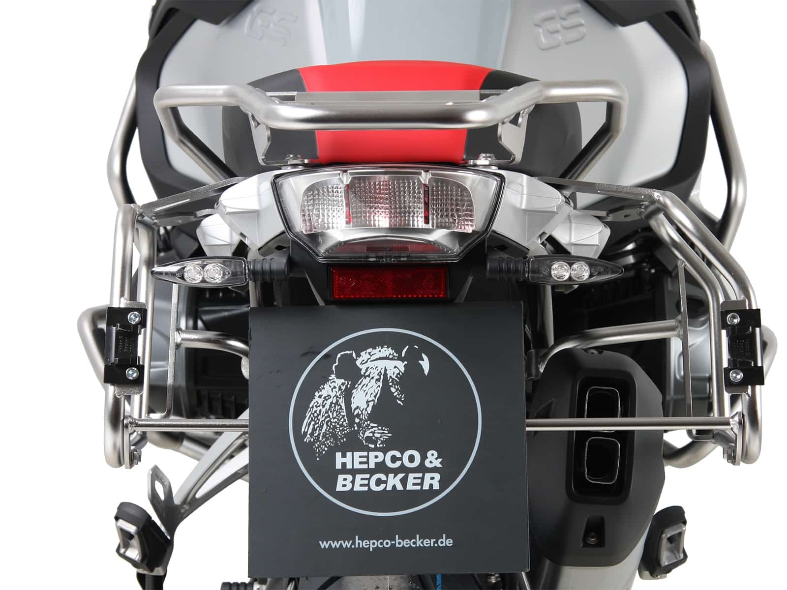 Juego portamaletas Portamaletas incl. juego portamaletas Xplorer Cutout plata para BMW R 1250 GS Adventure