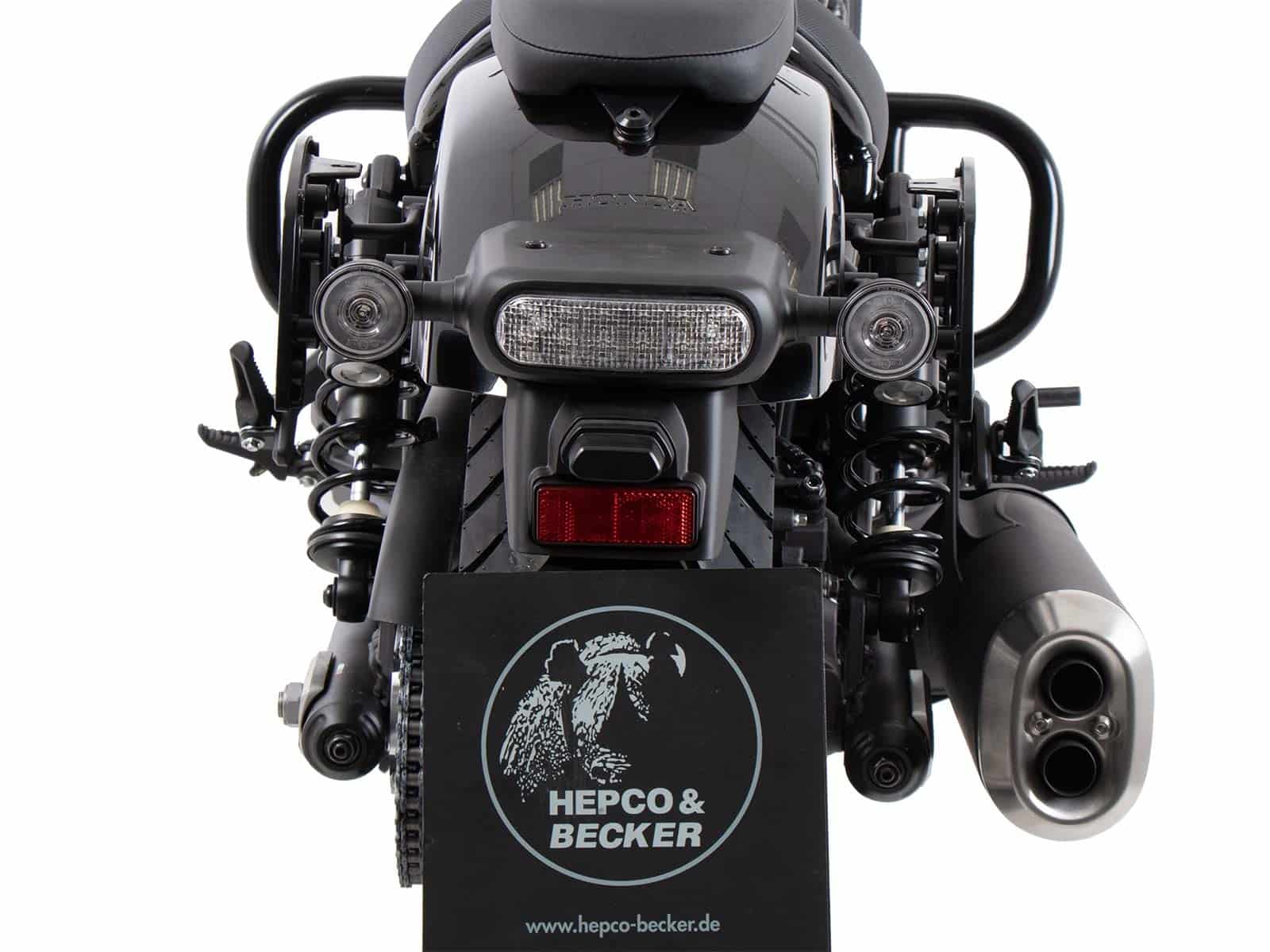 Soporte lateral C-Bow negro para Honda CMX 1100 Rebel /DCT (21-24) Hepco & Becker
