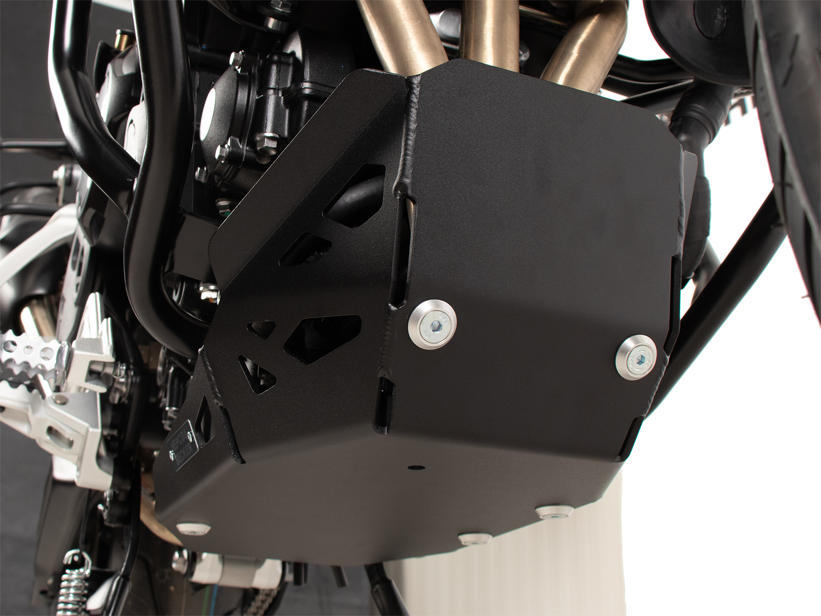 Placa de protección del motor negra para Triumph Tiger 900 Rally Pro (24-) Hepco & Becker