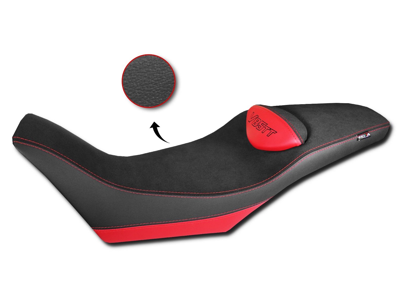 Funda de asiento confort en fibra 3D para Moto Guzzi V 85 TT (19-23)