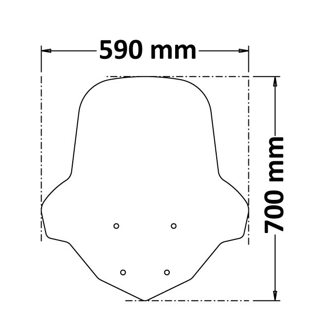 Parabrisas transparente para Yamaha NMAX (21-24)