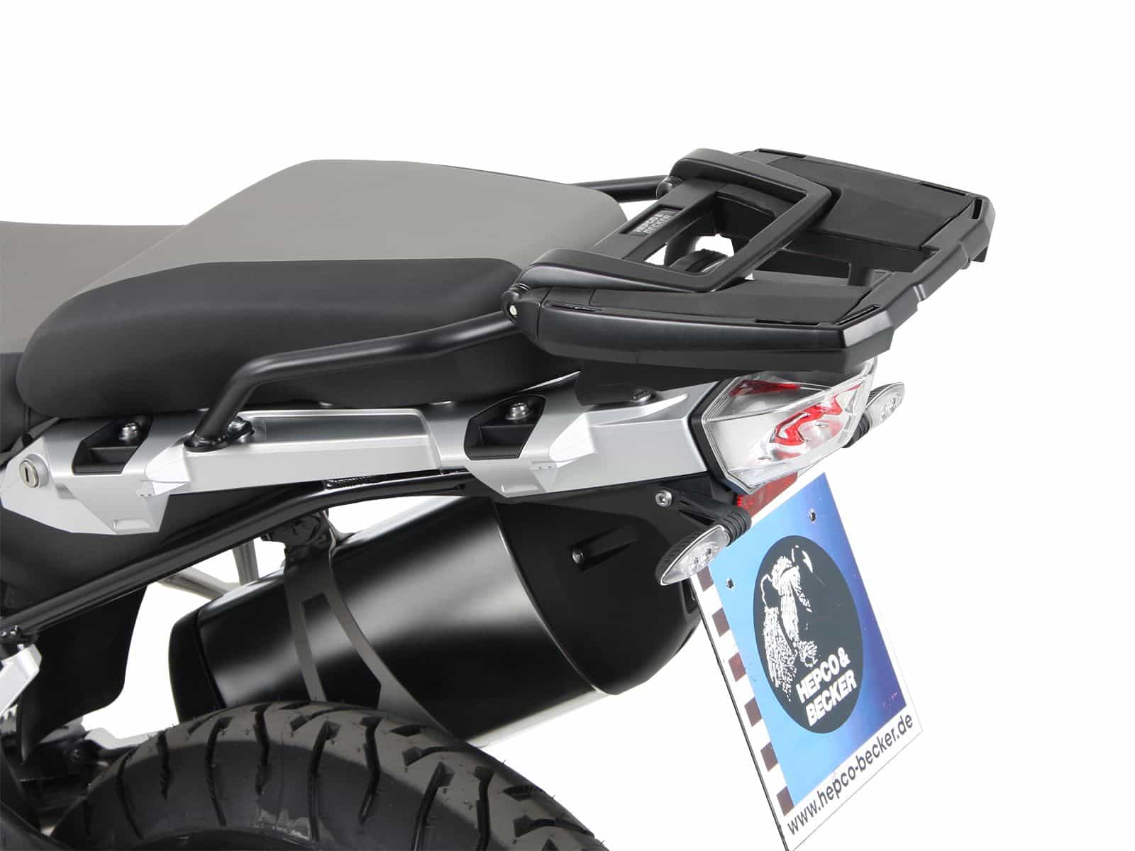 Easyrack baúl portaequipajes negro para BMW R 1250 GS Adventure (19-24) Hepco & Becker