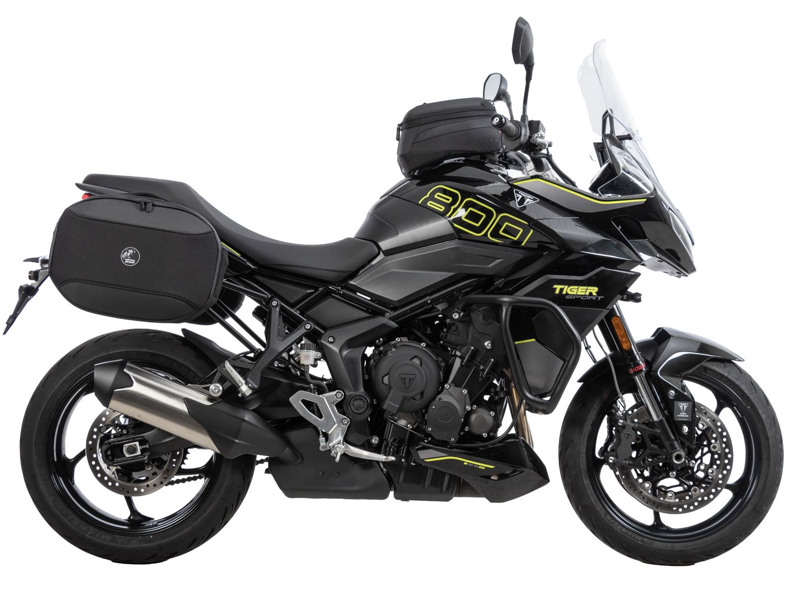Soporte lateral C-Bow negro para Triumph Tiger Sport 800 (25-) Hepco & Becker