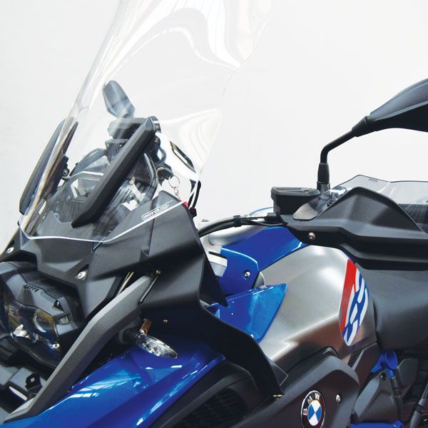Deflector de viento para BMW R 1200 GS LC /Rallye (17-18), R 1250 GS, par, negro mate