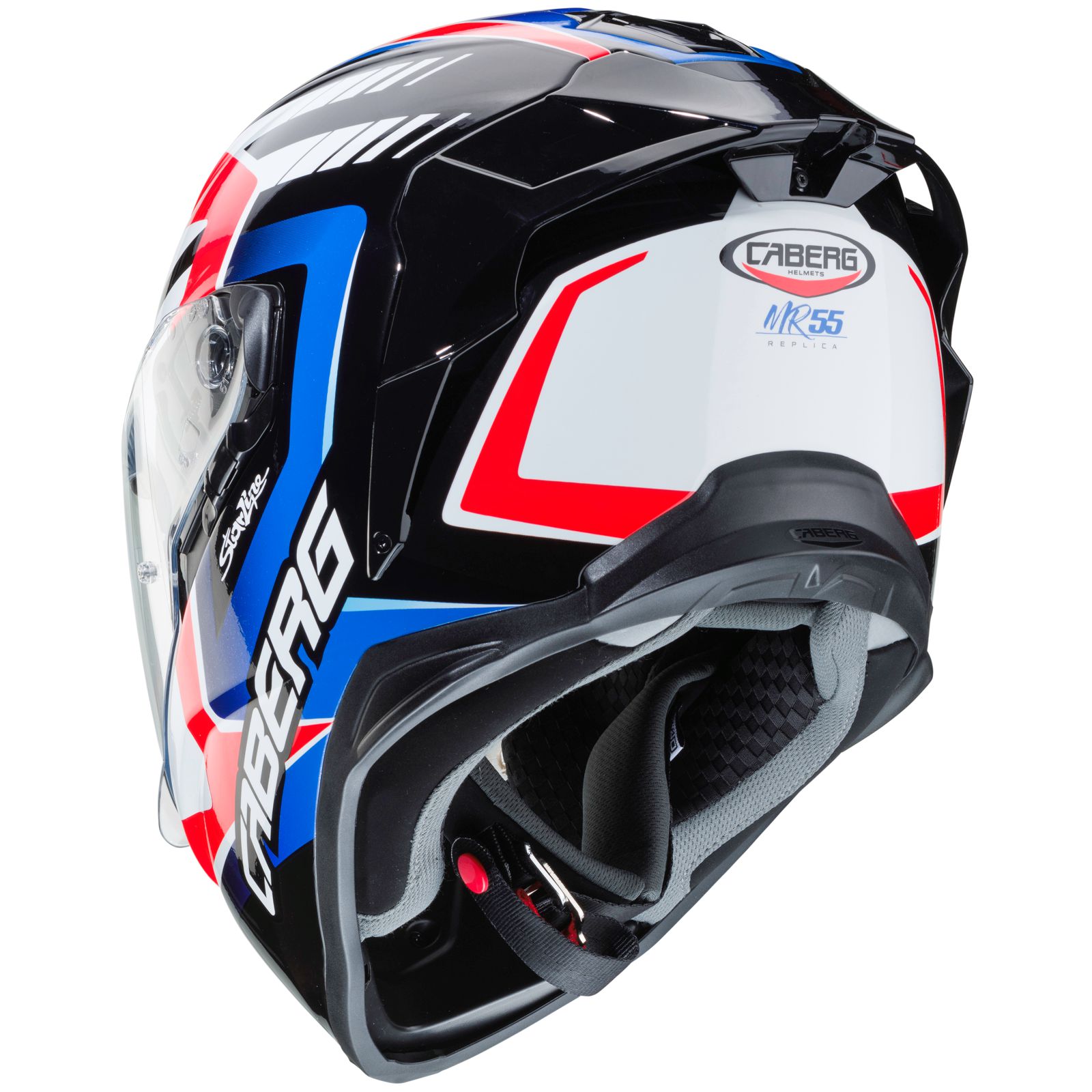 Casco Caberg Drift Evo MR55, blanco/rojo-azul