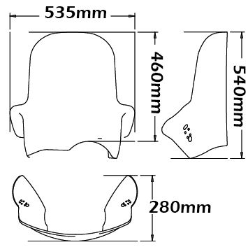 Parabrisas tipo Adventure Full Protection para BMW R 1150 GS (00-03), transparente