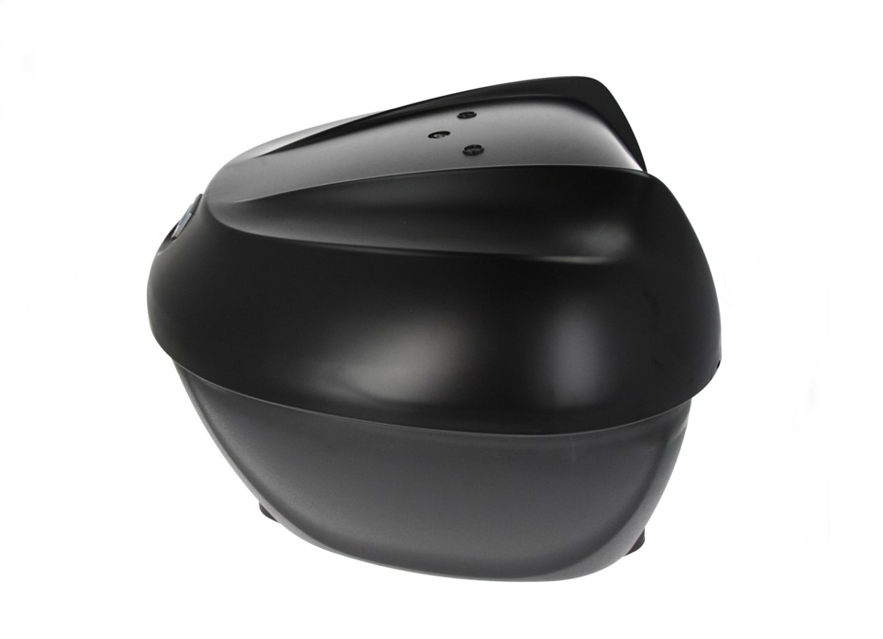 Kit maletín superior 36 l. Negro Meteora 93/B Original Piaggio para Beverly HPE (incl. placa de montaje)