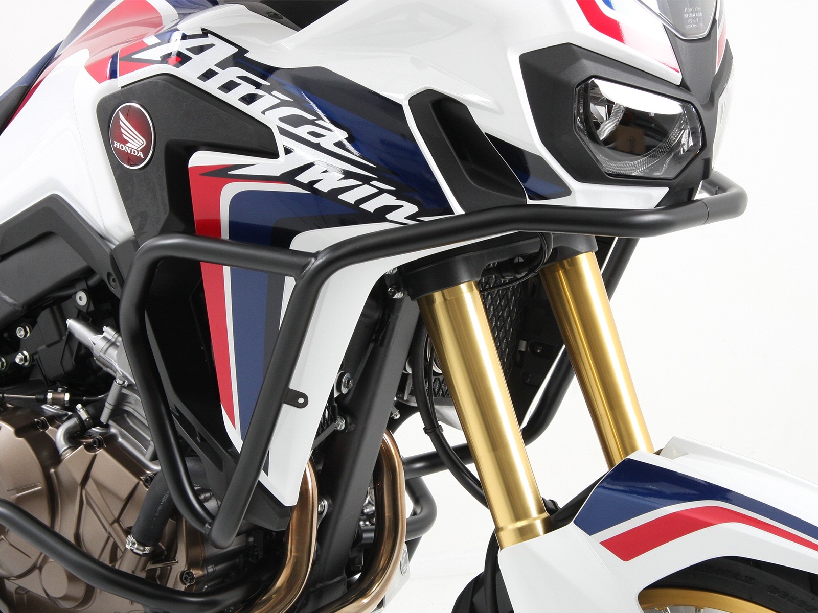 Barra protectora de depósito negra para Honda CRF 1000 Africa Twin (18-19) Hepco & Becker