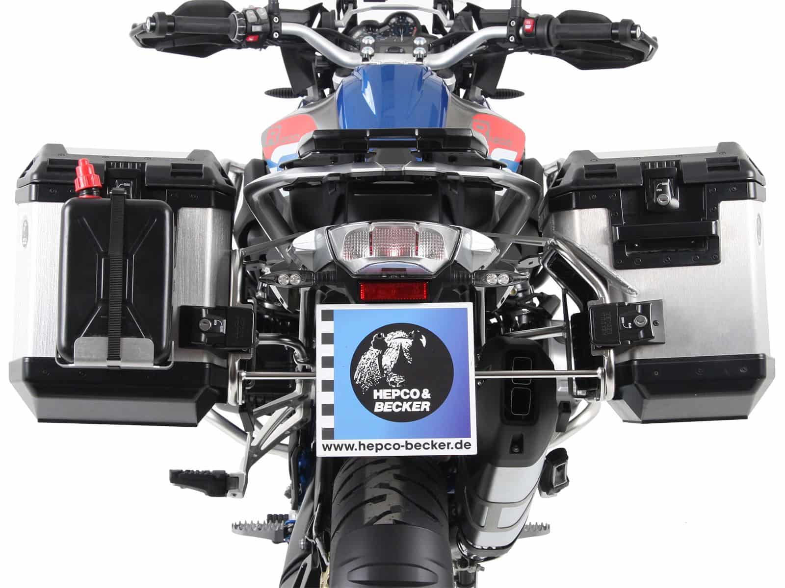 Juego portamaletas Portamaletas incl. juego portamaletas Xplorer Cutout plata para BMW R 1250 GS Adventure