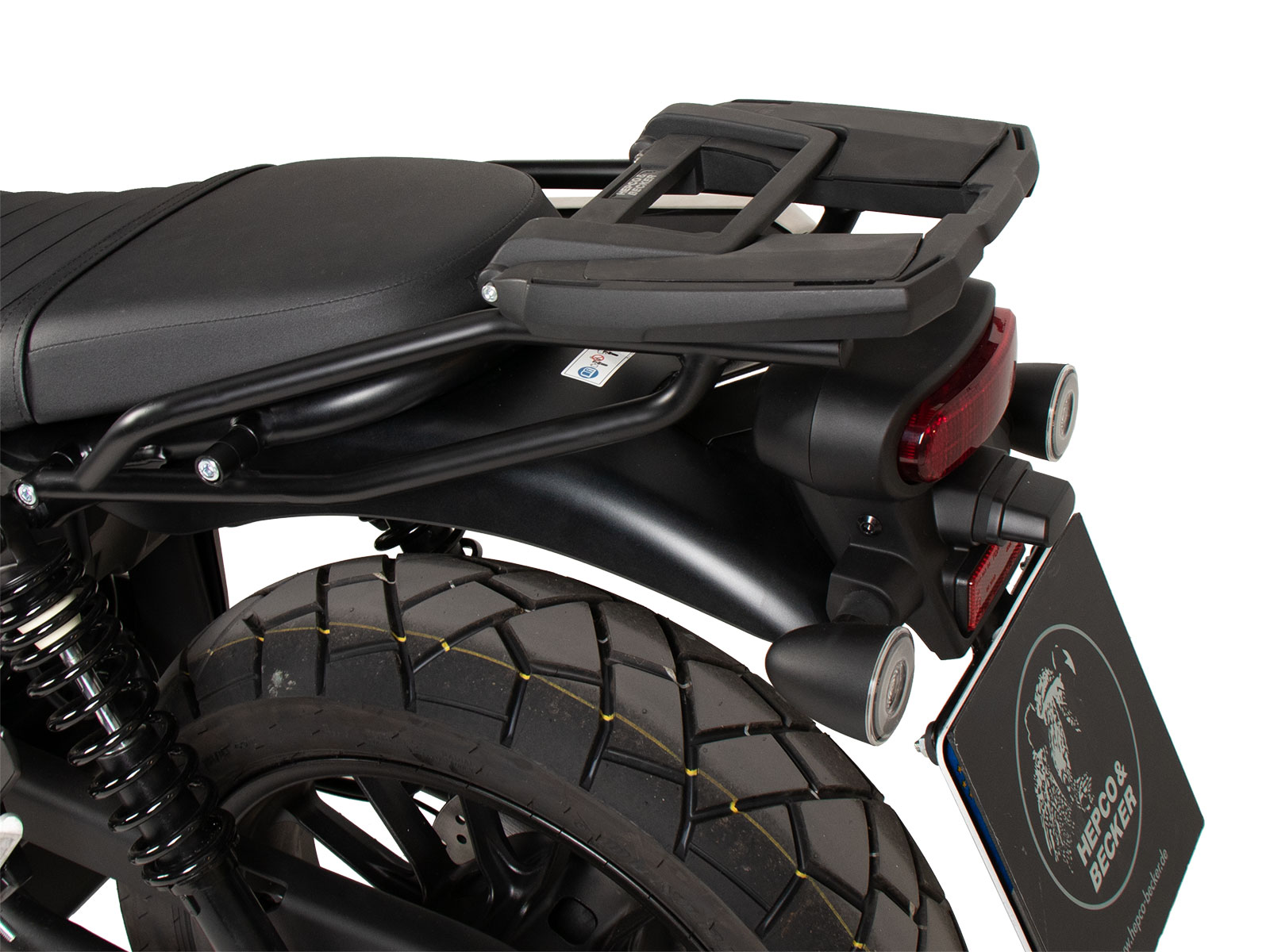 Portamaletas Easyrack negro para Honda CL 500 Scrambler (23-) Hepco & Becker