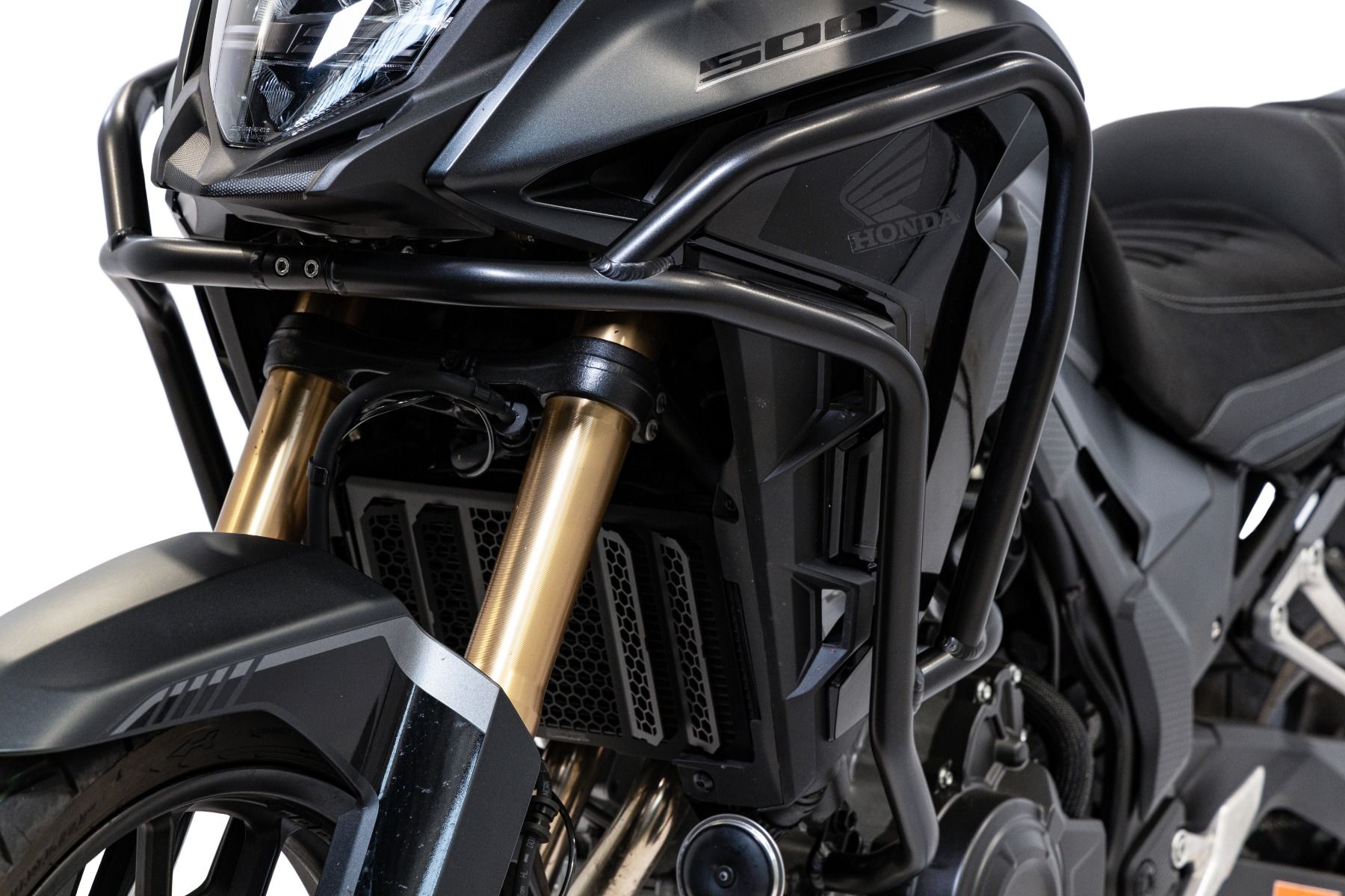 Barra protectora de aluminio, parte superior para Honda CB 500 X, negro