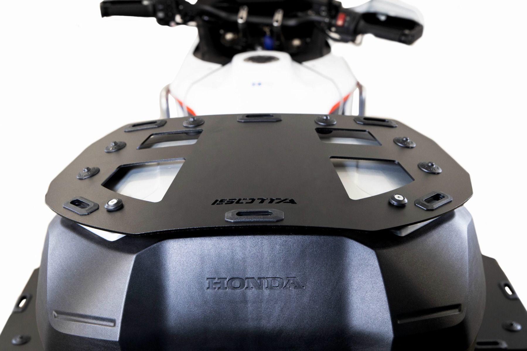 Portaequipajes para baúl Honda XL 750 Transalp /NT 1100 /ADV 750 /NC 750 X, aluminio, negro