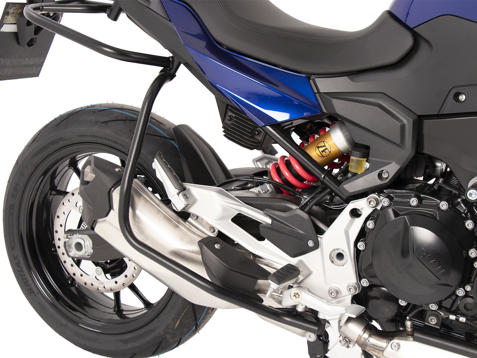 Barra de protección trasera negra para BMW F 900 R (20-24) Hepco & Becker
