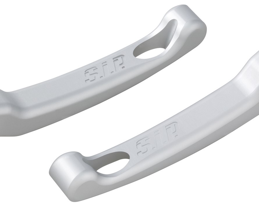 Juego de manetas de freno Sport Shorty para Vespa, derecha e izquierda, plata mate