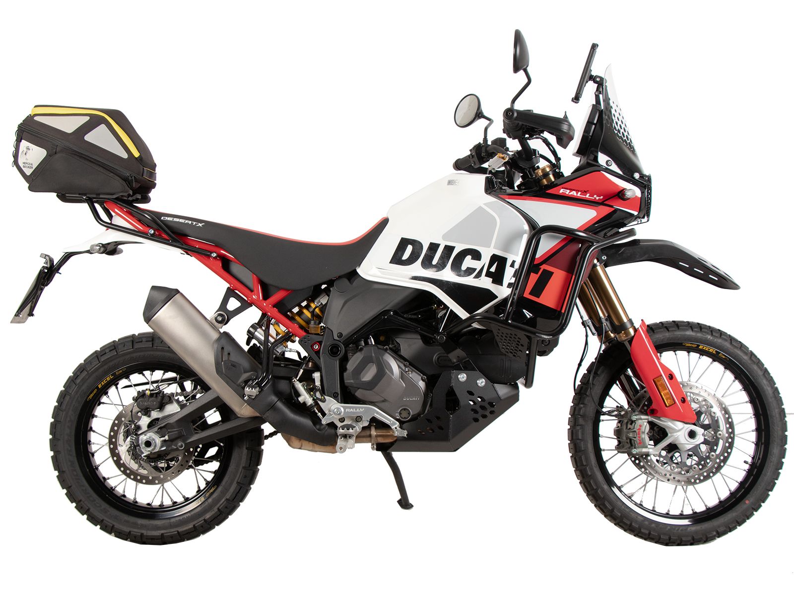 Soporte trasero Smartrack negro para Ducati DesertX Rally (24-) Hepco & Becker