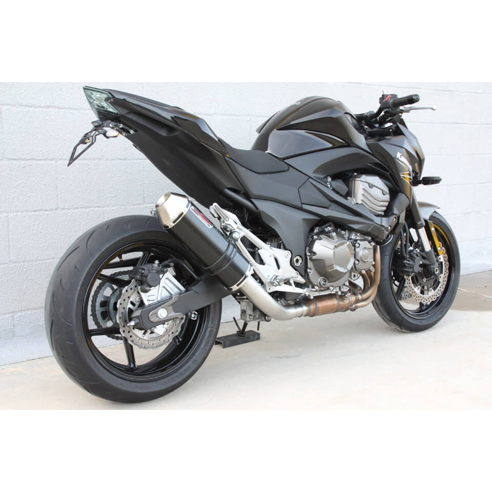 Silenciador trasero Takkoni Kawasaki Z 800 e, acero inoxidable, homologado E