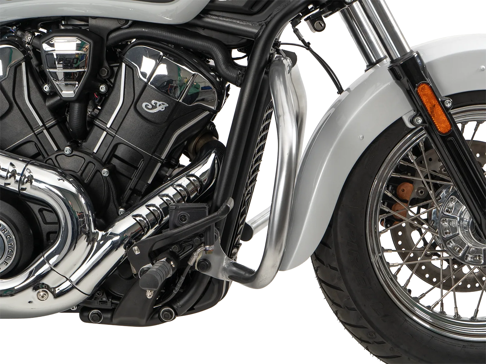 Protector de motor cromado para Indian 101 Scout 1250 (25-) Hepco & Becker