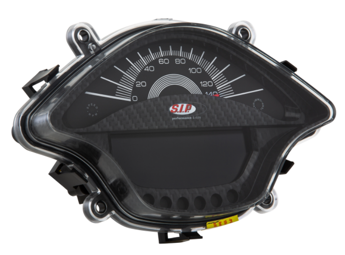 Cuentarrevoluciones/calendario para Vespa Primavera/Sprint 50-150cc 2T/4T AC, aspecto carbono