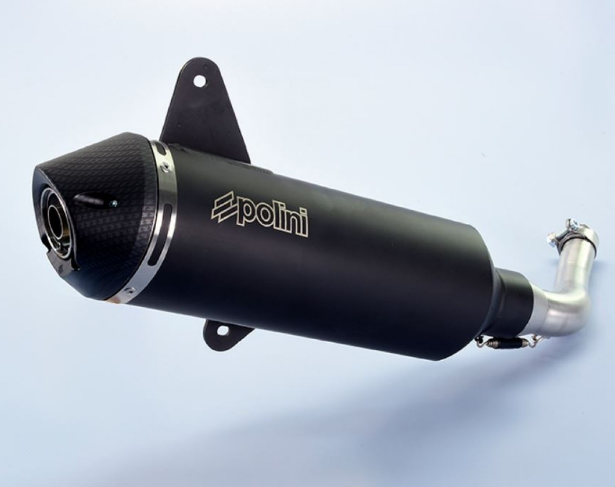 Sistema de escape Polini negro para Vespa 300 GTS, GTV E4 2017-2019