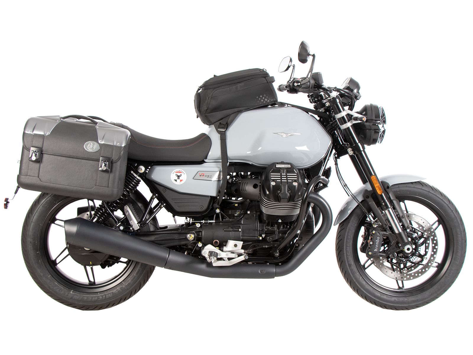 Soporte lateral C-Bow negro para Moto Guzzi V7 850 Special (25- ) Hepco & Becker