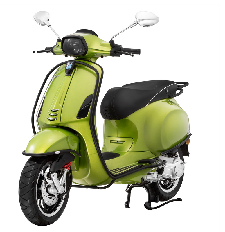 Portaequipajes trasero para Vespa Primavera /Sprint /Elettrica 50-150ccm, negro mate