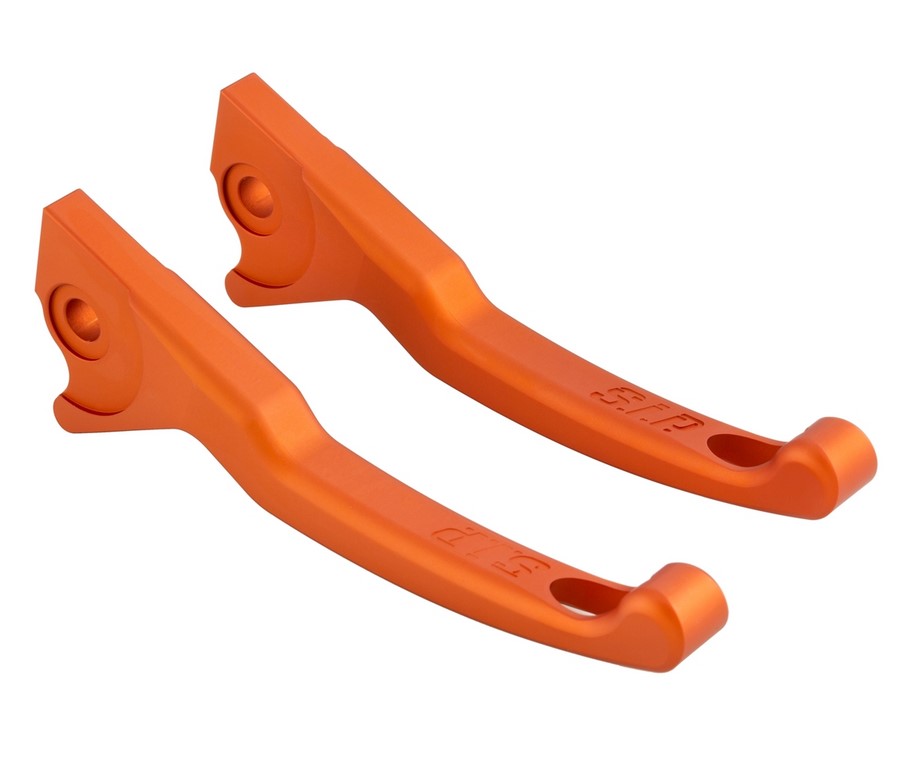 Juego de manetas de freno Sport Shorty para Vespa, derecha e izquierda, naranja mate