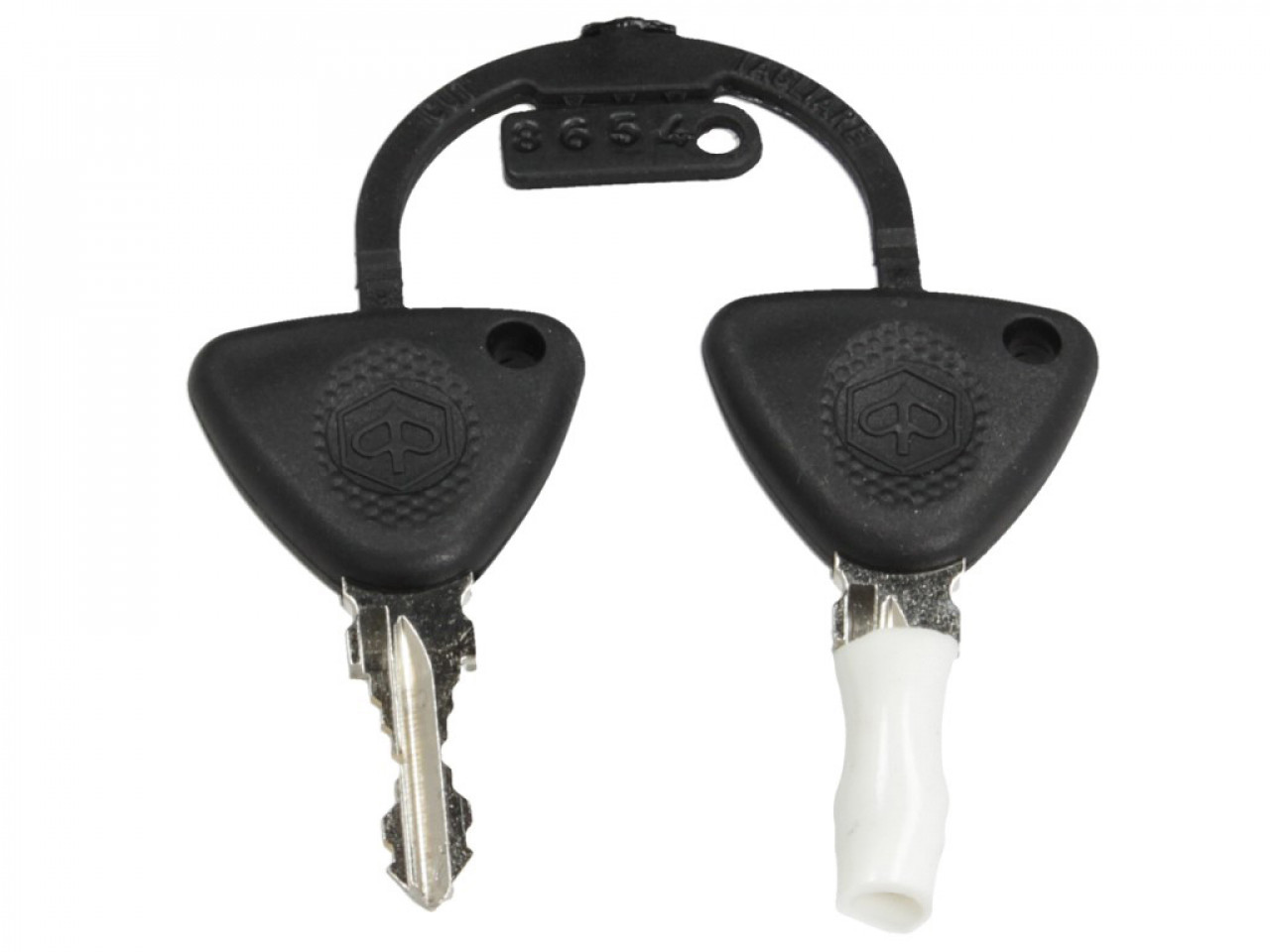 Maleta trasera de 37 l con respaldo para Piaggio Beverly 300/350 (16-20) - blanca 505/A