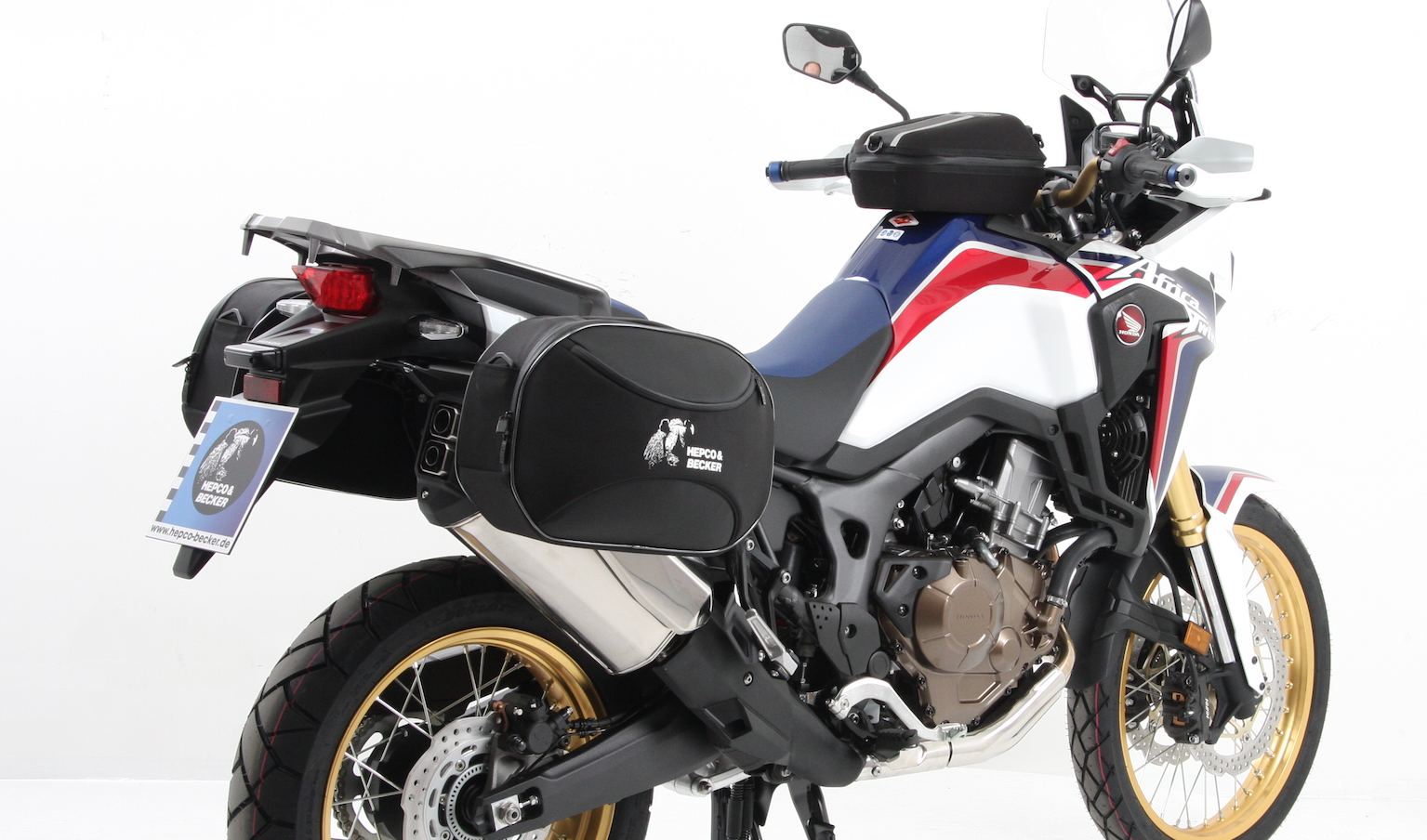 Soporte lateral C-Bow negro para Honda CRF 1000 Africa Twin (16-17) Hepco & Becker