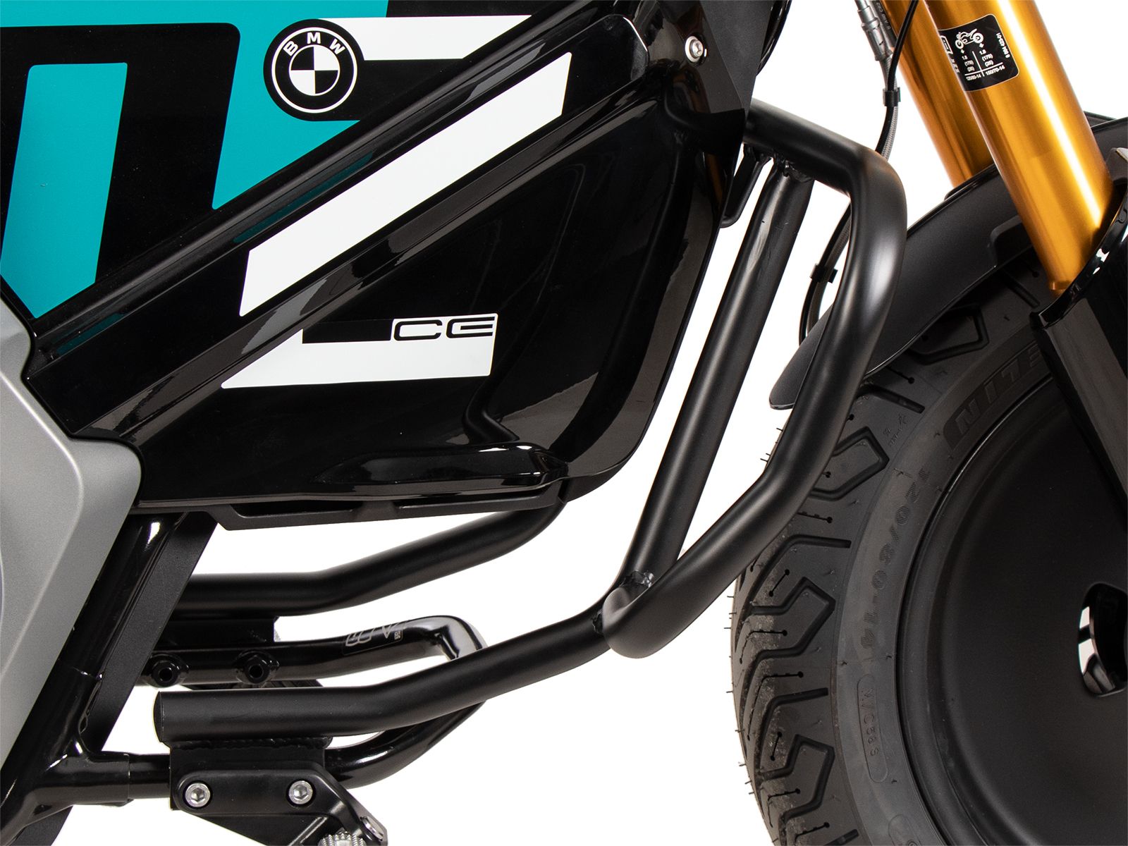 Protector de motor negro para BMW CE 02 (23-) Hepco & Becker