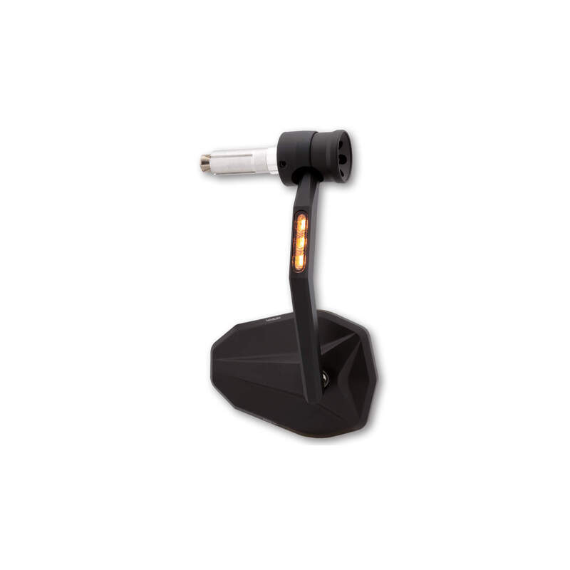 HIGHSIDER pro Espejo de Manillar Victory-RIM Negro Con Indicador LED/Luz de Posición (1ud.)