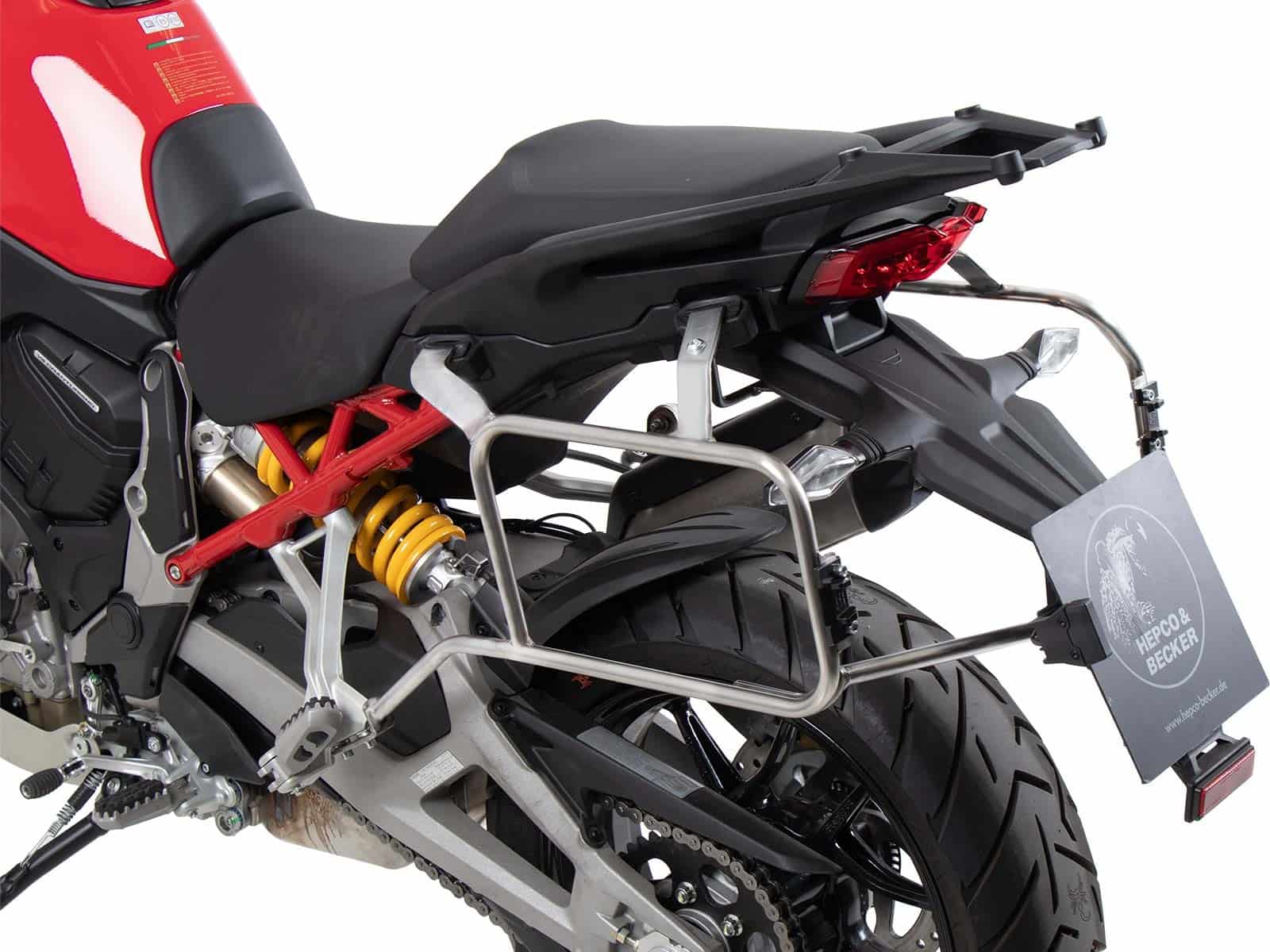 Juego portaequipajes Cutout incl. juego portaequipajes Xplorer Cutout negro para Ducati Multistrada V4 (25-)