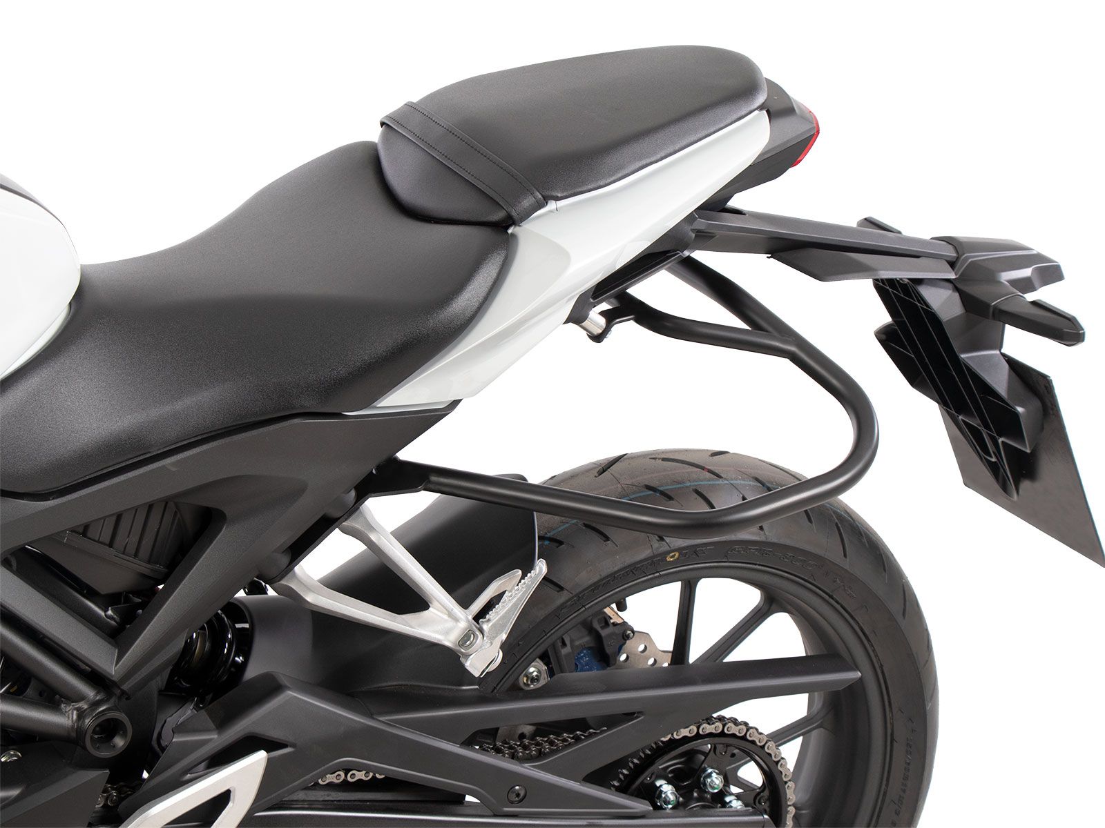 Barra de protección trasera negra para Honda CB 125 R (18-24) Hepco & Becker