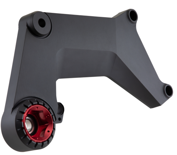 Brazo oscilante para escape de competición, trasero para Vespa GTS/GTS Super/GTV 125-300cc con ABS, negro