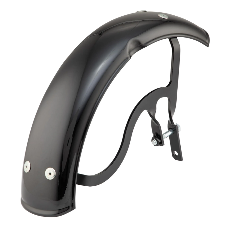 Guardabarros Garelli para Vespa PX 80-200ccm, metal, negro brillante