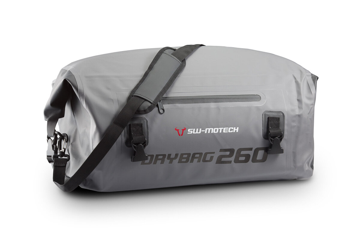 Drybag 260 bolsa trasera para Moto Guzzi V9 Roamer /Bobber (15-18), gris / negro - SW Motech