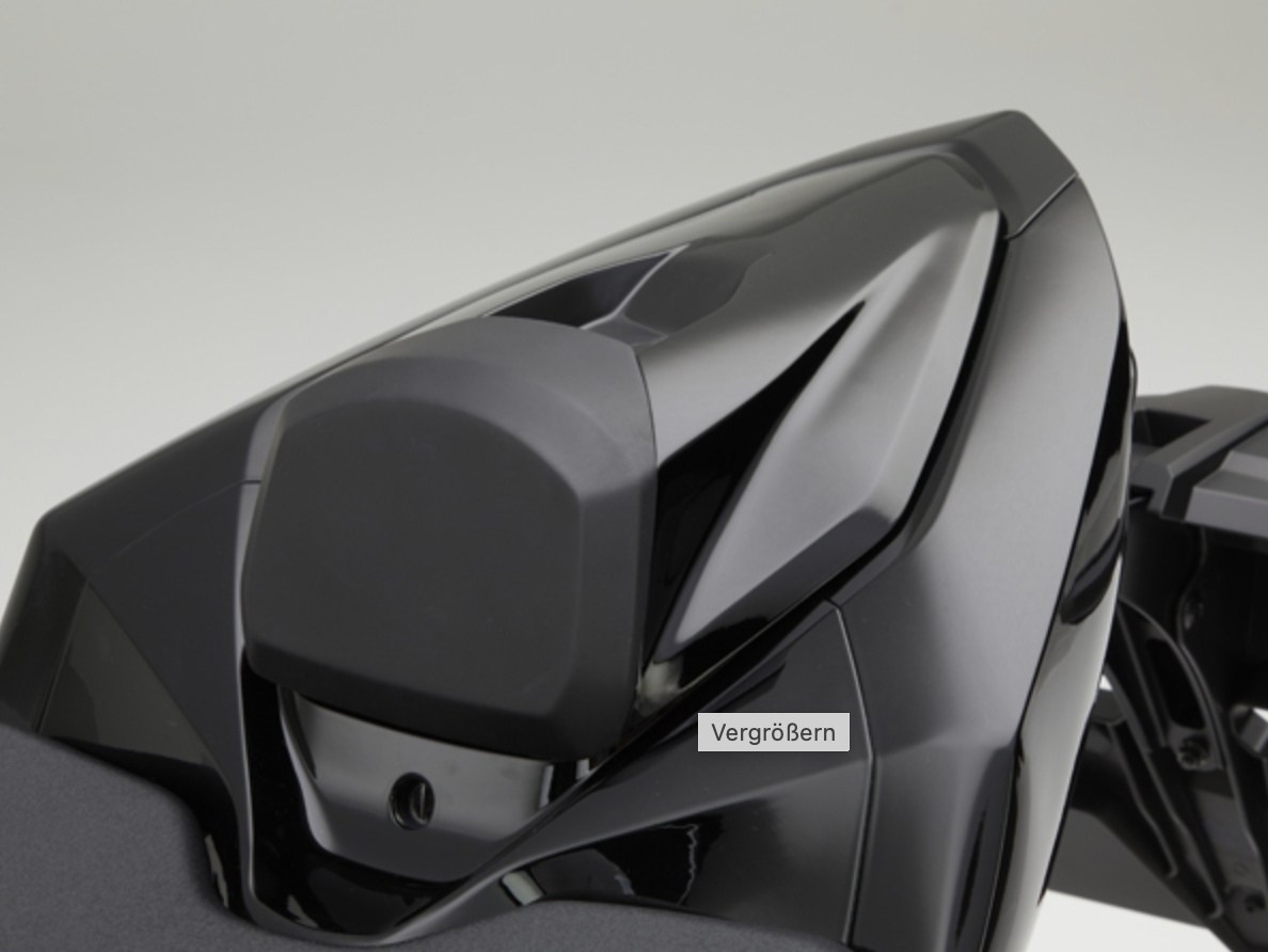 Cubierta del asiento trasero negro (NHB01) para Honda CBR1000RR BJ 20-
