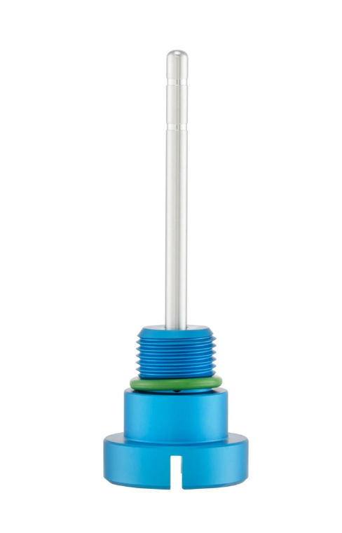 Tapón de llenado de aceite de motor para Vespa GTS Super 125cc 4T LC Euro 3 (09-16), azul mate