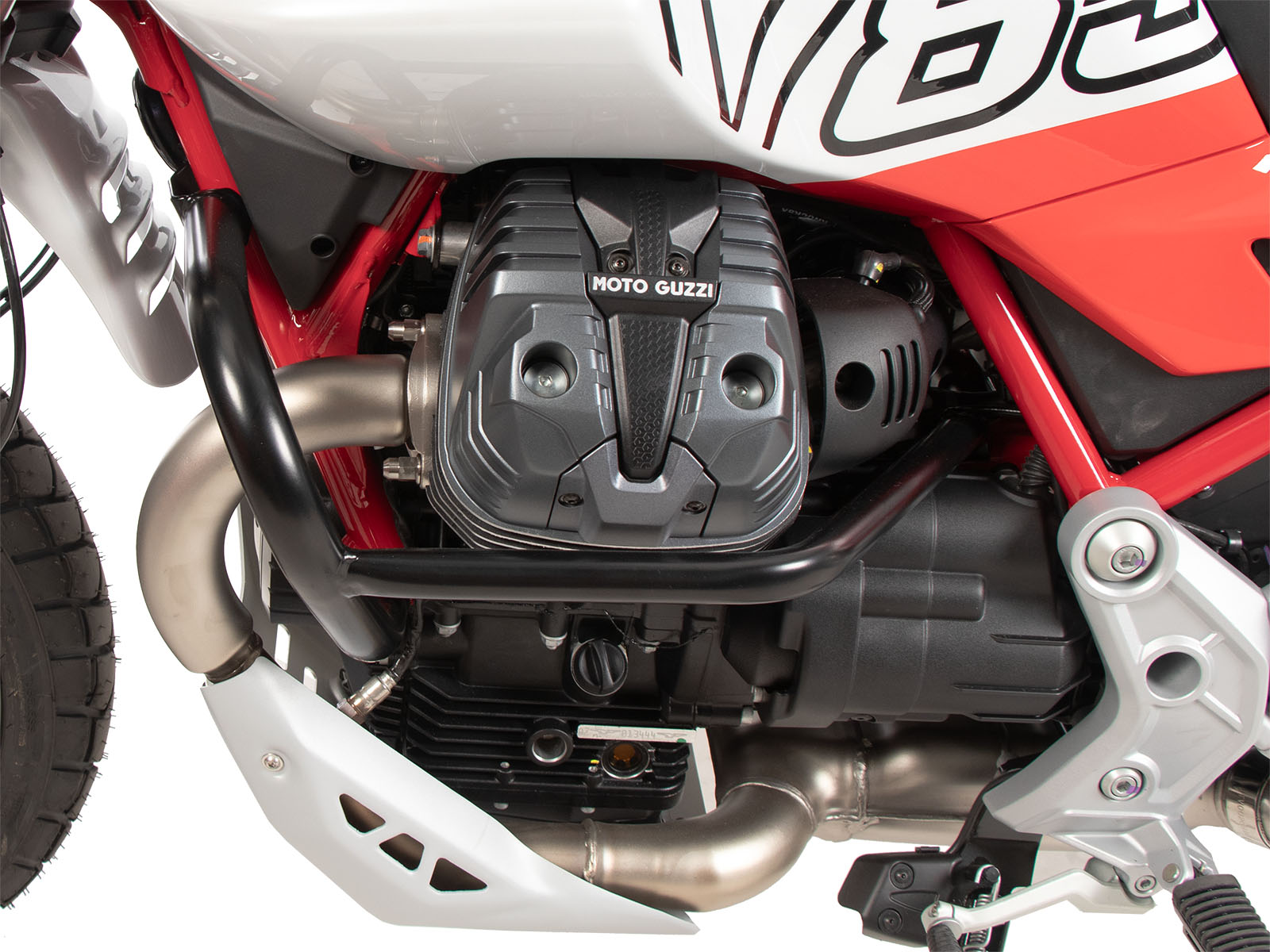 Guardamotor negro para Moto Guzzi V85 TT (24-) Hepco & Becker