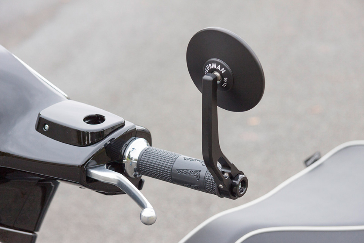 Espejo de manillar Clubman para Vespa ET / LX / LXV /S / GTS / GTS Super / GTV / GTS HPE / GT