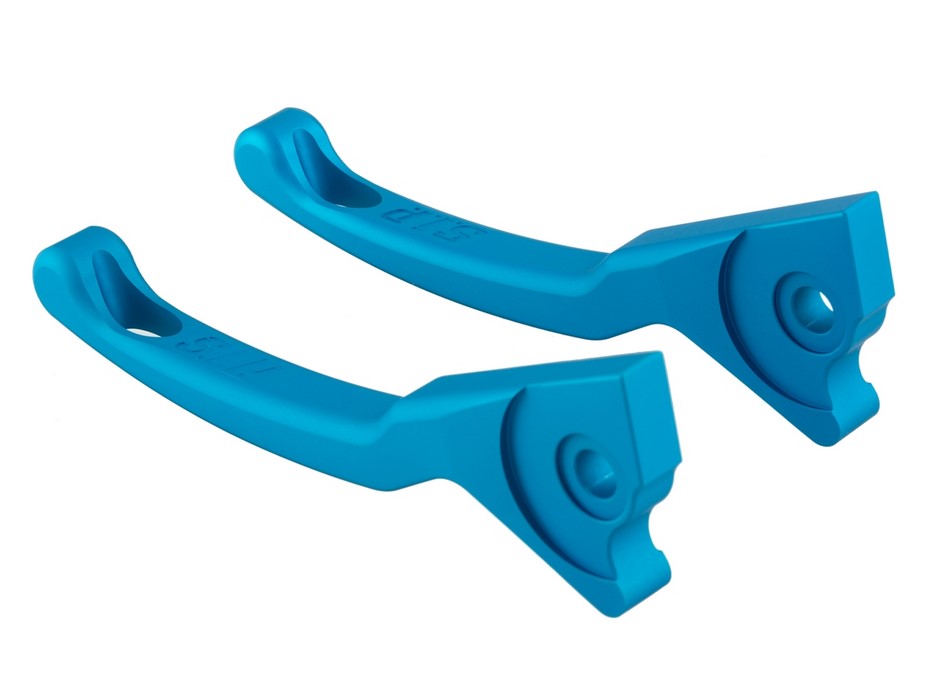 Juego de manetas de freno Sport Shorty para Vespa, derecha e izquierda, azul mate