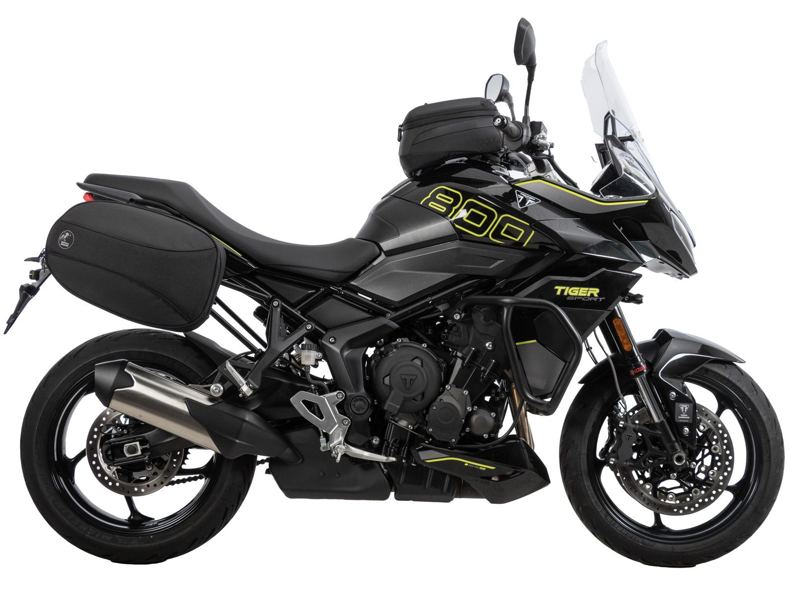 Soporte lateral C-Bow negro para Triumph Tiger Sport 800 (25-) Hepco & Becker