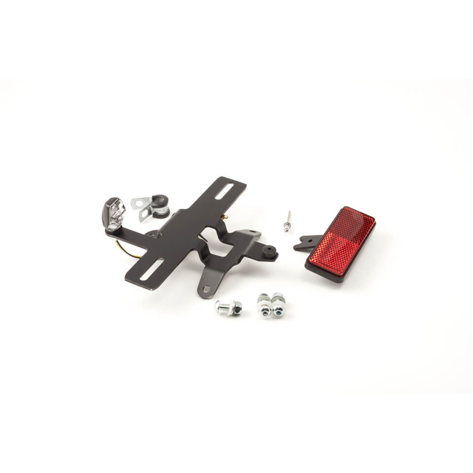 Soporte superior para matrícula LSL, se adapta al guardabarros de aluminio