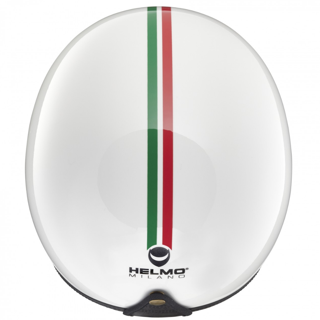 Casco Jet Helmo Milano, Audace, Bandera de Italia, blanco