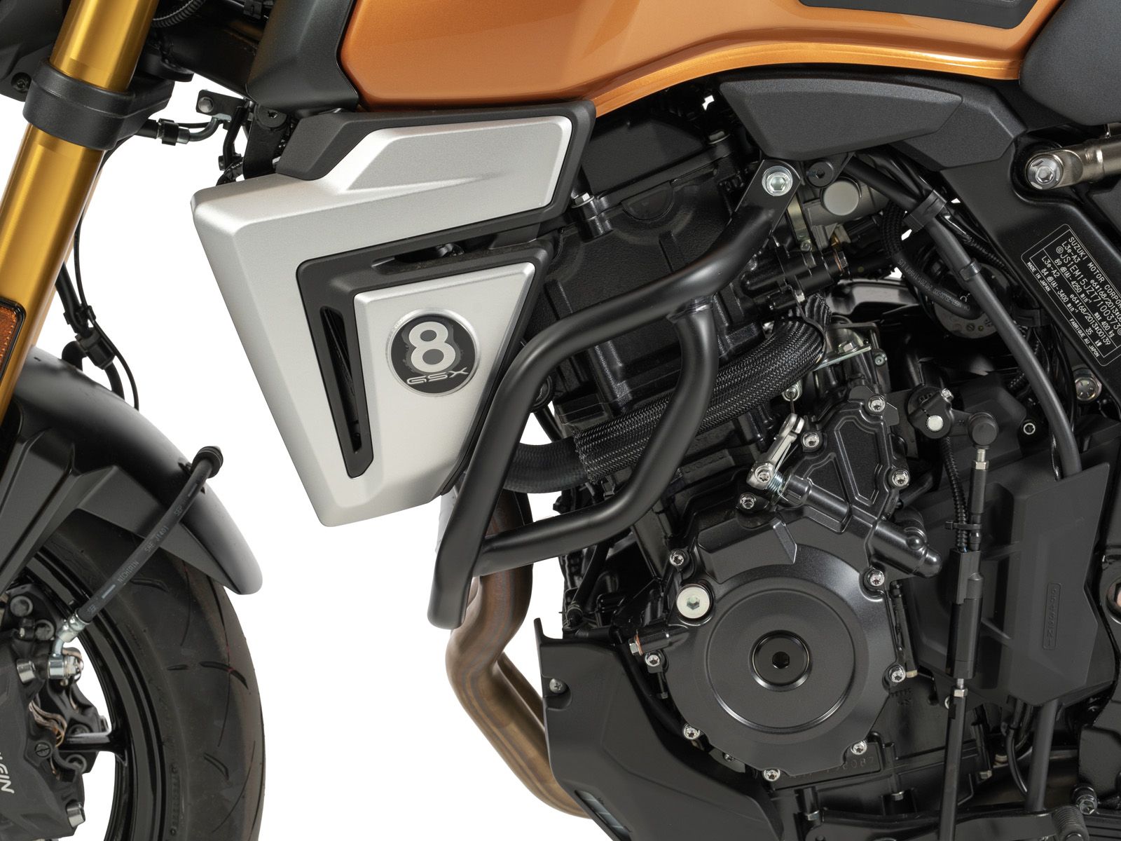 Protector de motor negro para Suzuki GSX-8T (25-) Hepco & Becker