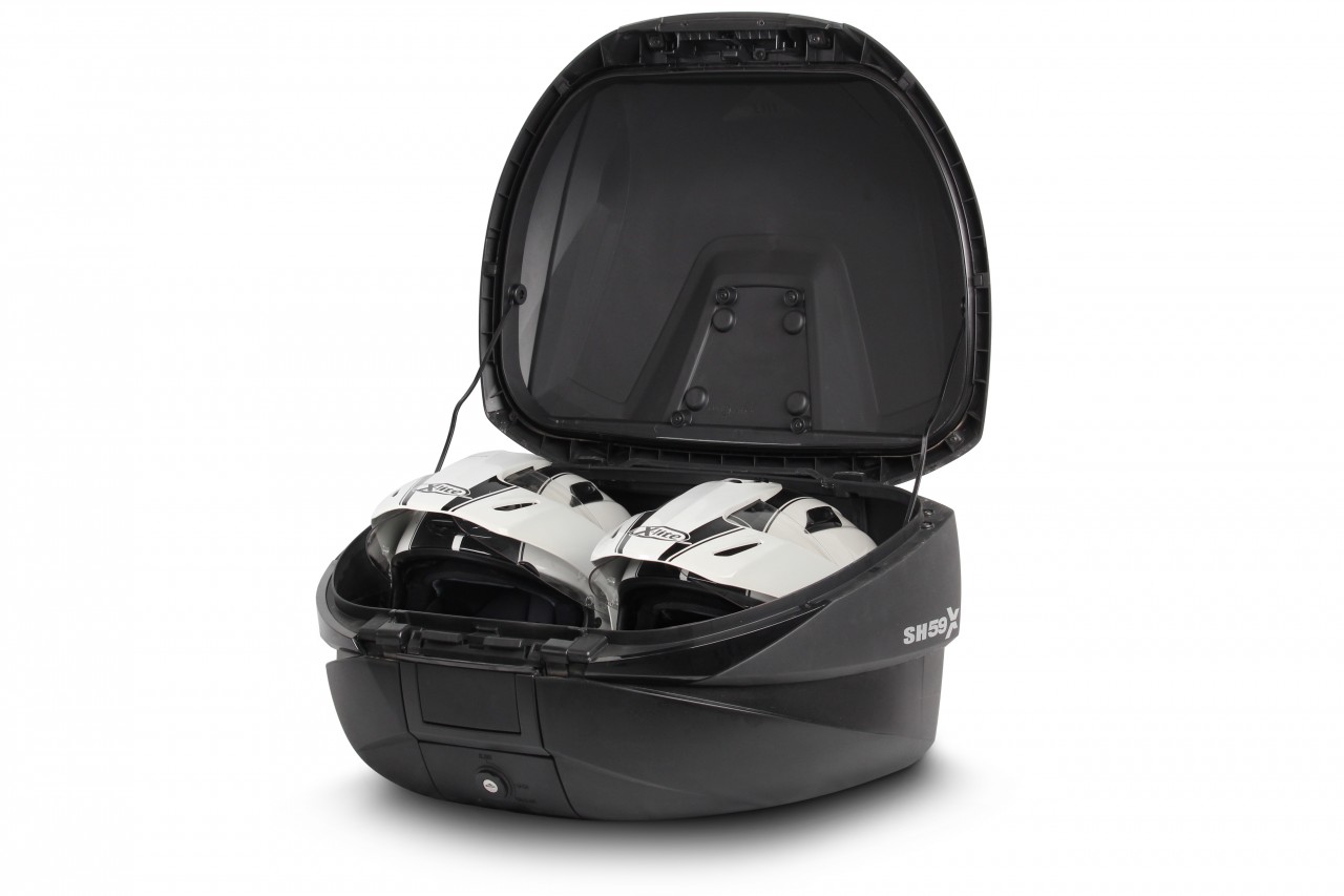 Baúl Shad SH59X, negro con tapa de aluminio, 58 l