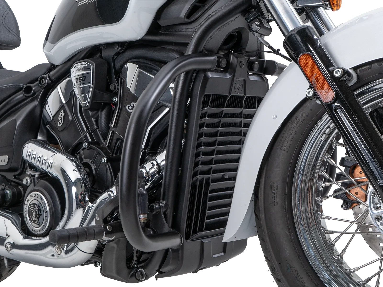 Protector de motor negro para Indian Scout Classic 1250 (25-) Hepco & Becker
