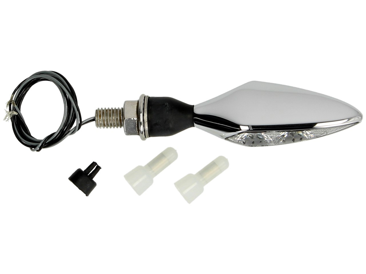 Indicador Kellermann, Rhombus Extreme, aluminio, LED, VL/HR, 12 V, cromo brillante, M8x20, homologado E