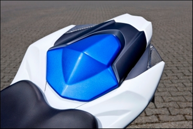 Funda para el asiento trasero, azul para Suzuki GSX-R1000 BJ. 2012-2016