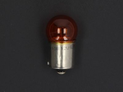 Bombilla de anillo, lámpara incandescente, caja de 10, 12 V, 10 W, BAU15s, naranja