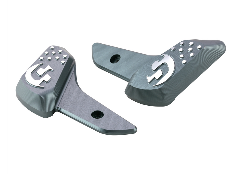 Estriberas derecha e izquierda para Vespa Primavera /Sprint 50-150ccm 2T/4T AC, gris mate